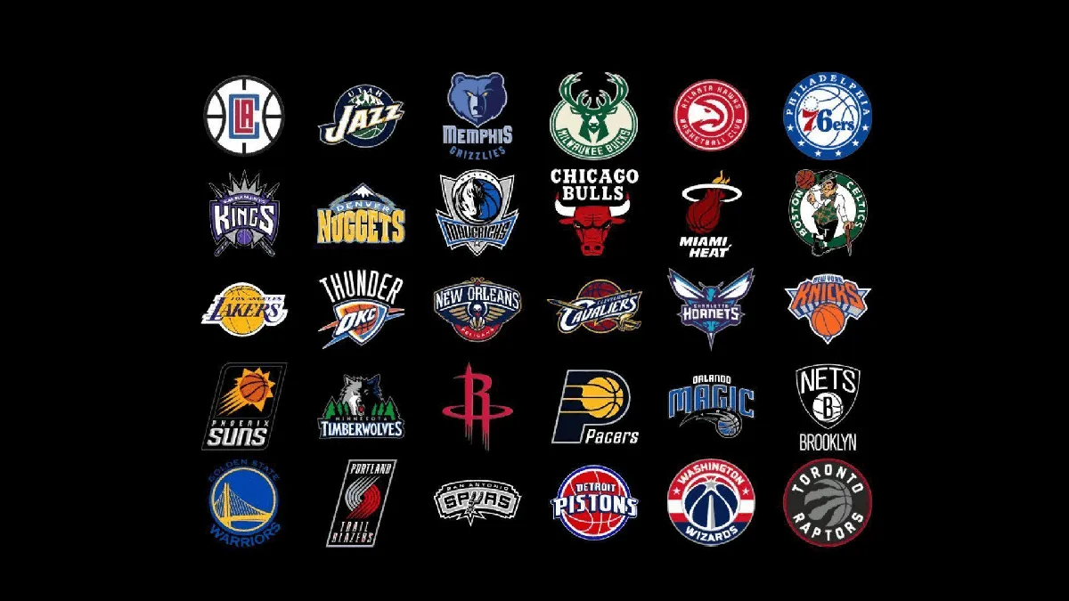 NBA team logos and standings